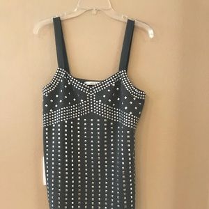 Susan Monaco studded mini dress